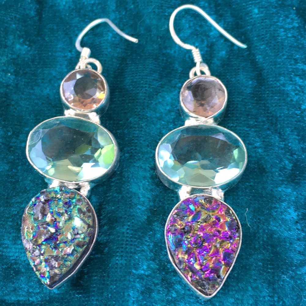 Ladies Semi precious Prom Earrings